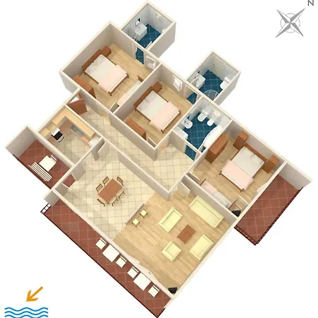 Apartment By The Sea Duce, Omis - 946